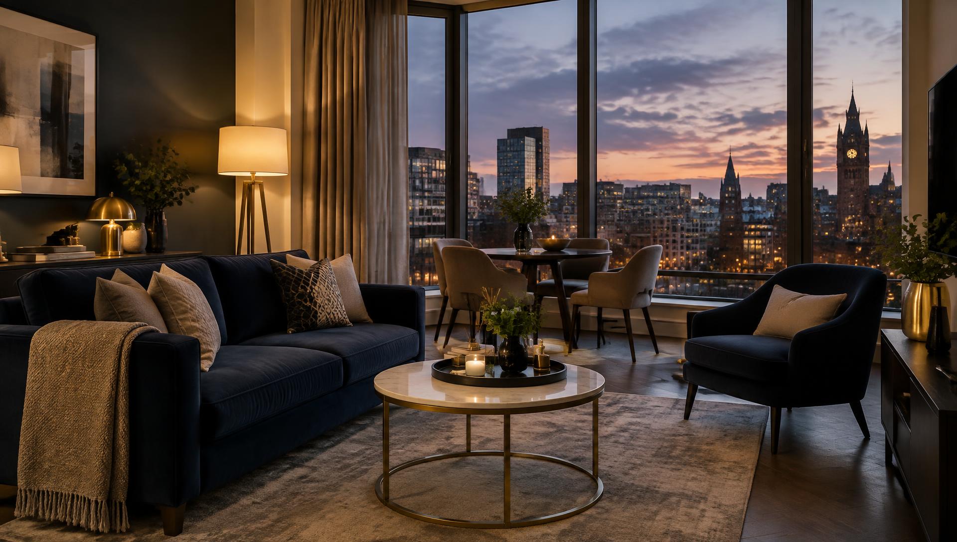 Professionally managed short-let apartment interior